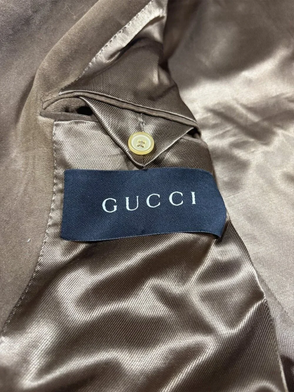 GUCCI Tom Ford Era Ultimate Suede Leather Field Jacket Size 48